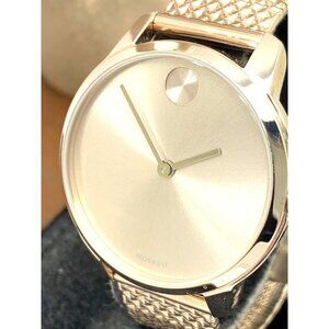 Movado Women's Watch 3600596 Bold Swiss Quartz Rose Gold Mesh Steel Band…